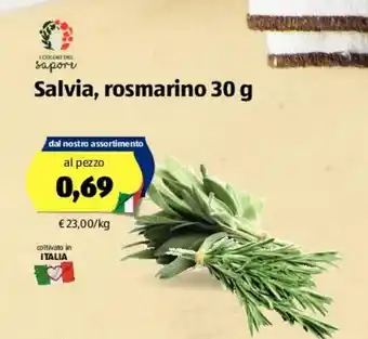 ALDI Salvia, rosmarino 30g offerta