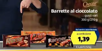 ALDI Barrette al cioccolato 300g/270g offerta