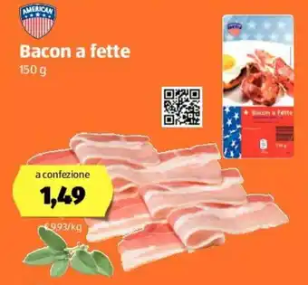 ALDI Bacon a fette 150g offerta