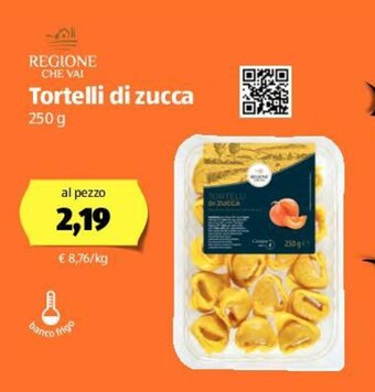 ALDI Tortelli di zucca 250g offerta