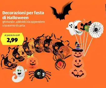 ALDI Decorazioni per festa di Halloween offerta