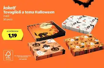 ALDI Kokett Tovaglioli a tema Halloween 30 pezzi offerta