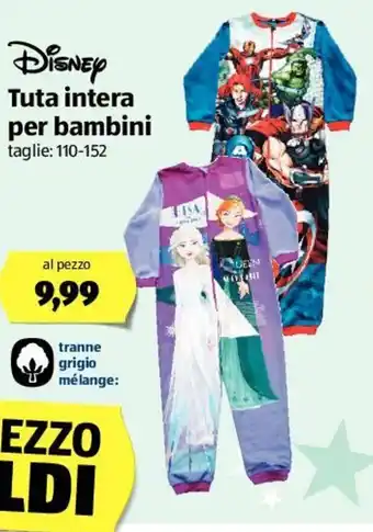 ALDI Disney Tuta intera per bambini offerta