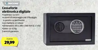 Workzone Cassaforte elettronica digitale