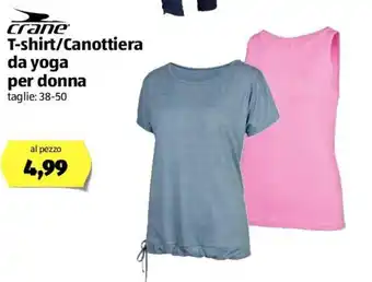 ALDI Crane T-shirt/Canottiera da yoga per donna offerta