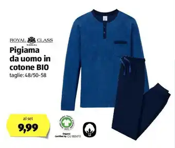 ALDI Pigiama da uomo in cotone BIO offerta
