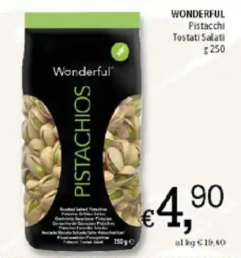 Wonderful Pistacchi Tostati Salati 250g