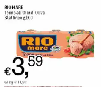 A&O Rio Mare Tonno all'Olio di Oliva 3 lattine x 100g offerta