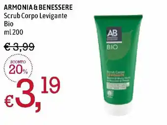 A&O Armonia & Benessere Scrub Corpo Levigante 200ml offerta