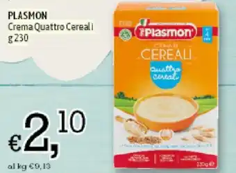 A&O Plasmon Crema Quattro Cereali 230g offerta