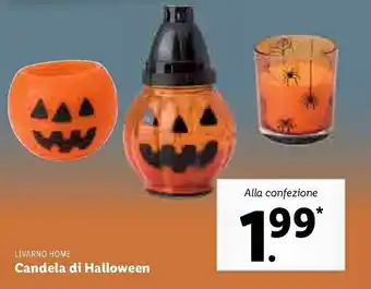 Lidl Livarno Home Candela di Halloween offerta