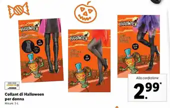 Lidl Collant di Halloween per donna S-L offerta