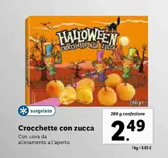 Lidl Crocchette con zucca 280g offerta