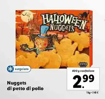 Lidl Nuggets di petto di pollo 400g offerta