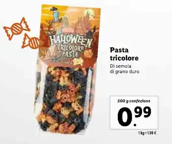Lidl Pasta tricolore 500g offerta