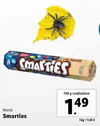 Lidl Nestlè Smarties 130g offerta