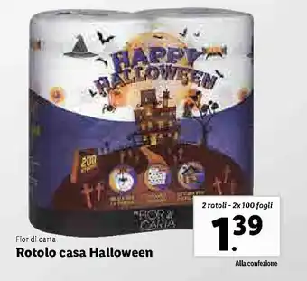 Lidl Fior di carta Rotolo casa Halloween 20 rotoli - 2x 100 fogli offerta