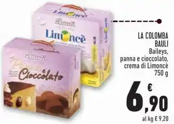 Conad LA COLOMBA BAULI Baileys, panna e cioccolato, crema di Limoncè offerta