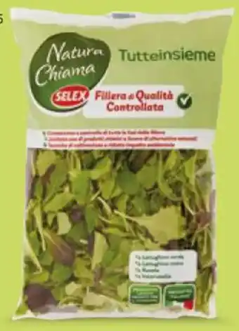 Mercatò INSALATA TUTTEINSIEME NATURA CHIAMA SELEX gr 200 offerta