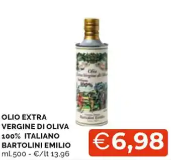 Mercatò OLIO EXTRA VERGINE DI OLIVA 100% ITALIANO BARTOLINI EMILIO ml.500 offerta