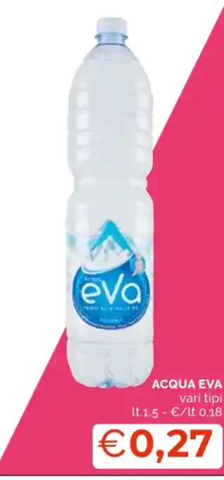 Mercatò ACQUA EVA vari tipi lt. 1,5 offerta