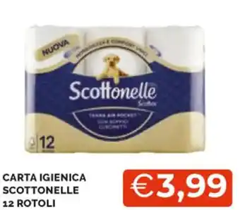 Mercatò CARTA IGIENICA SCOTTONELLE 12 ROTOLI offerta