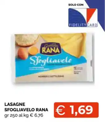 LASAGNE SFOGLIAVELO RANA gr 250