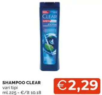 Mercatò SHAMPOO CLEAR vari tipi ml 225 offerta