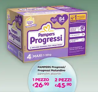 Saponi e profumi PAMPERS Progressi/ Progressi Mutandino pannolini assortiti offerta