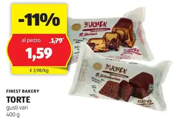 ALDI FINEST BAKERY TORTE gusti vari 400 g offerta