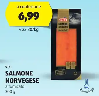 ALDI VICI SALMONE NORVEGESE affumicato 300 g offerta