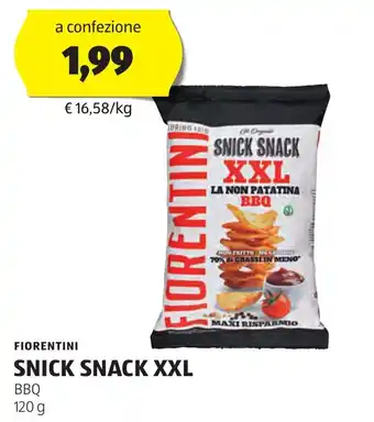 ALDI FIORENTINI SNICK SNACK XXL BBQ 120 g offerta