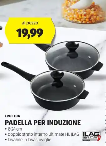 ALDI CROFTON PADELLA PER INDUZIONE offerta