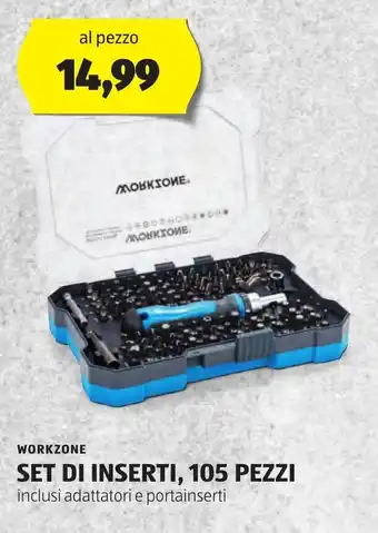 ALDI WORKZONE SET DI INSERTI, 105 PEZZI offerta