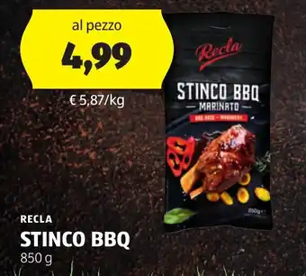ALDI RECLA STINCO BBQ 850 g offerta