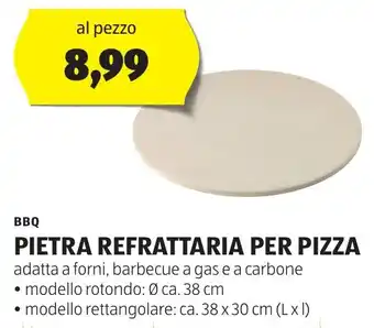 ALDI BBQ PIETRA REFRATTARIA PER PIZZA offerta