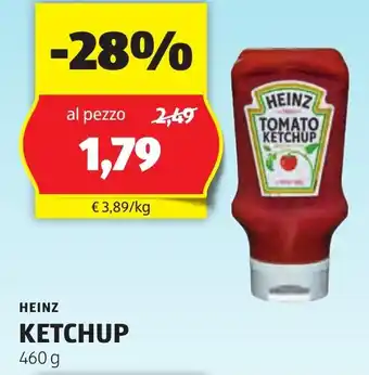 ALDI HEINZ KETCHUP 460 g offerta