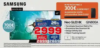 Euronics Samsung Neo QLED 8K 65" QN800A offerta