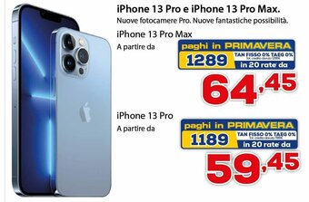 Euronics iPhone 13 Pro e iPhone 13 Pro Max offerta