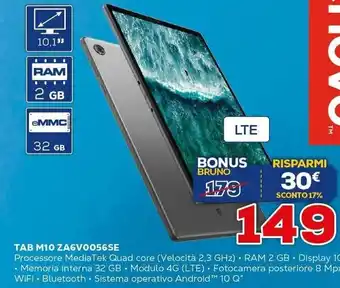 Euronics Lenovo Tab M10 ZA6V0056SE offerta