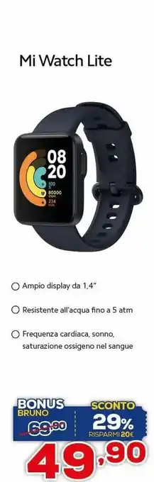 Euronics Mi Watch Lite offerta