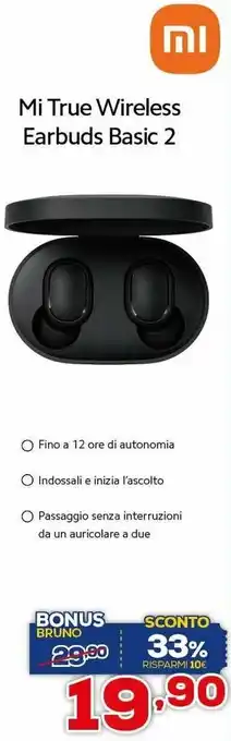 Euronics Mi True Wireless Earbuds Basic 2 offerta
