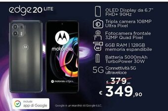 Euronics edge 20 Lite offerta
