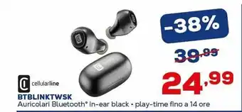 Euronics Cellularline BTBLINKTWSK offerta