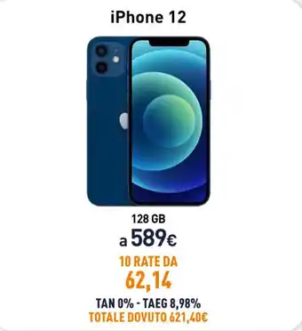 Unieuro iPhone 12 128 GB offerta