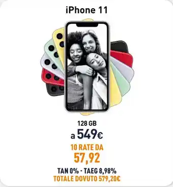 Unieuro iPhone 11 128 GB offerta