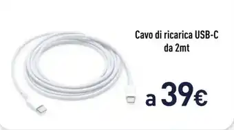 Unieuro Cavo di ricarica USB-C da 2mt offerta