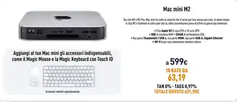 Unieuro Mac mini M2 offerta