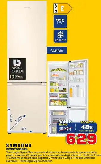 Euronics Samsung RB38T603DEL offerta