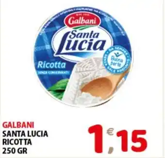 Mio Market GALBANI SANTA LUCIA RICOTTA 250 GR offerta